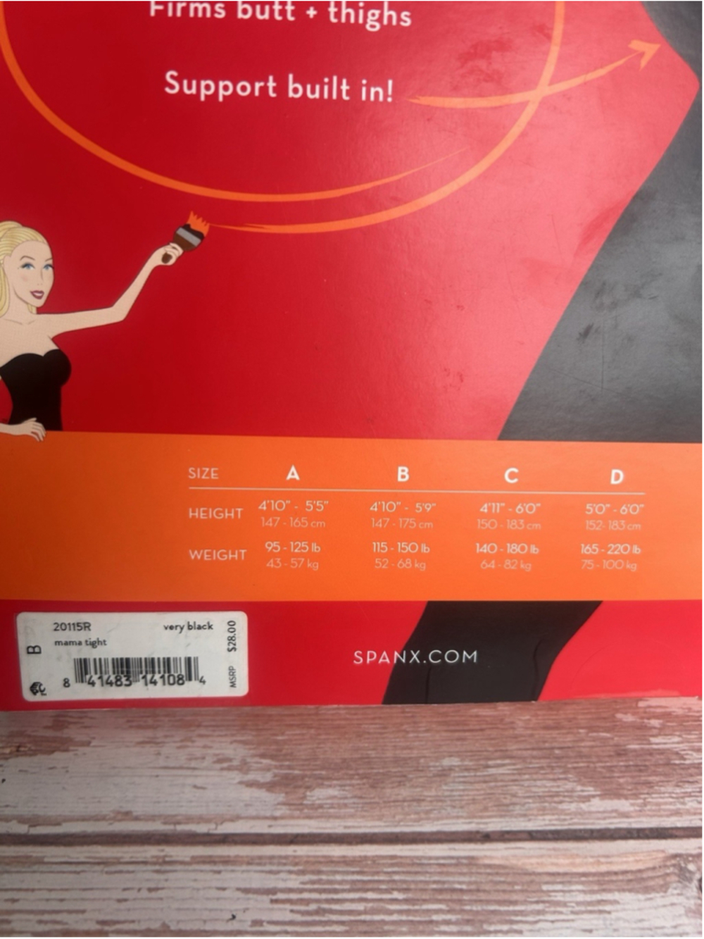 Spanx Mama Tights Opaque Smoothing And Support Very Black Size B Maternity - Picture 4 of 4
